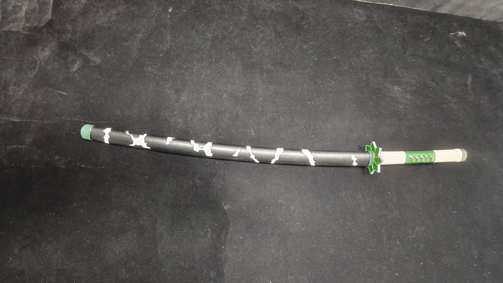 Spring steel forging process (quenched black)katana