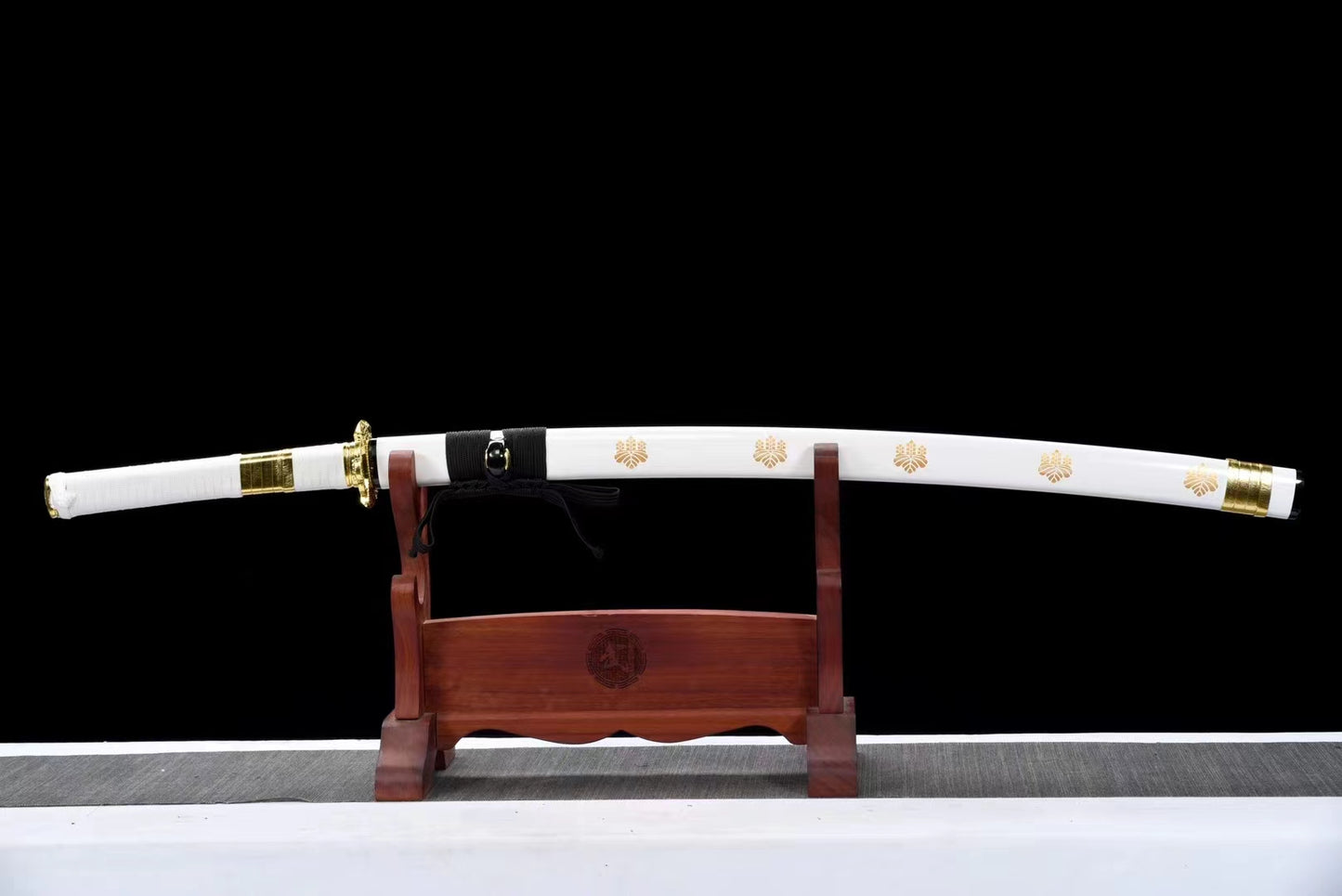 (Manganese steel high-temperature paint-baked blue "thunder pattern" grinding process)katana