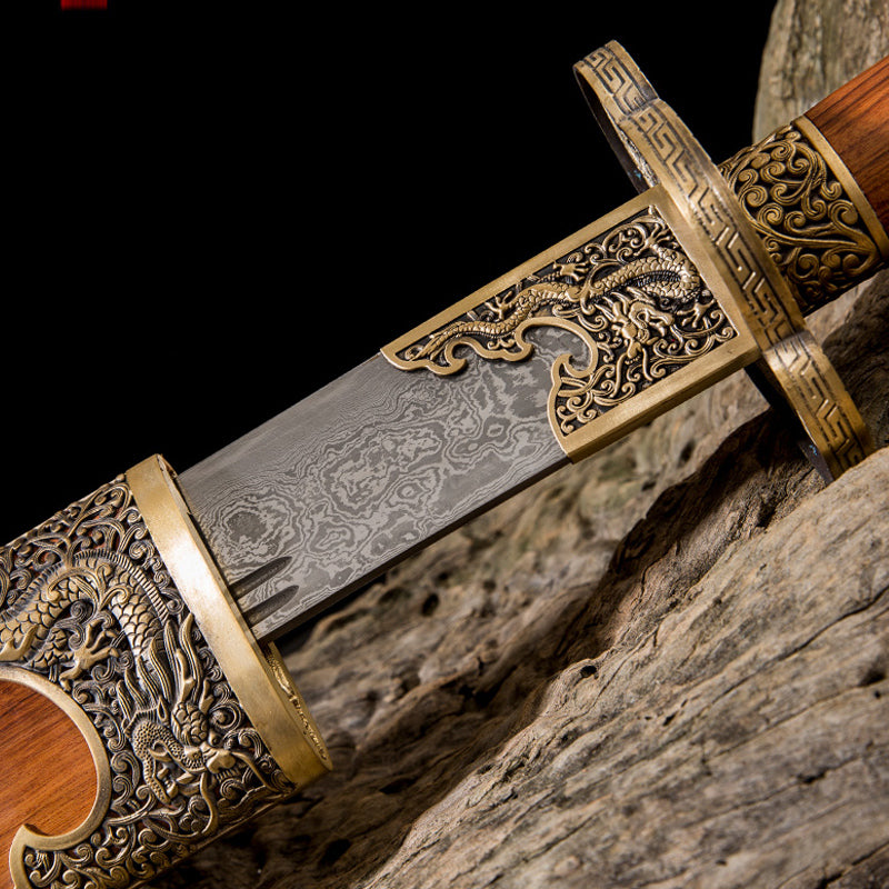 Hand-forged oxtail broadsword牛尾大刀