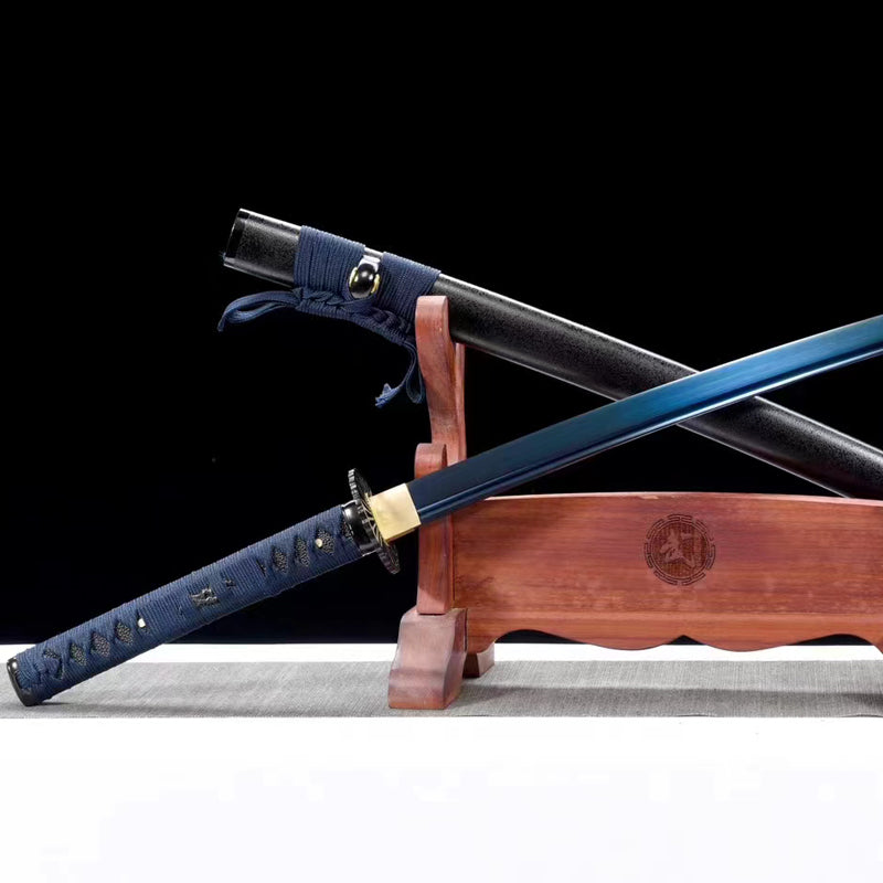 black moon(Spring steel forging process, high-temperature baking paint and baking blue)katana