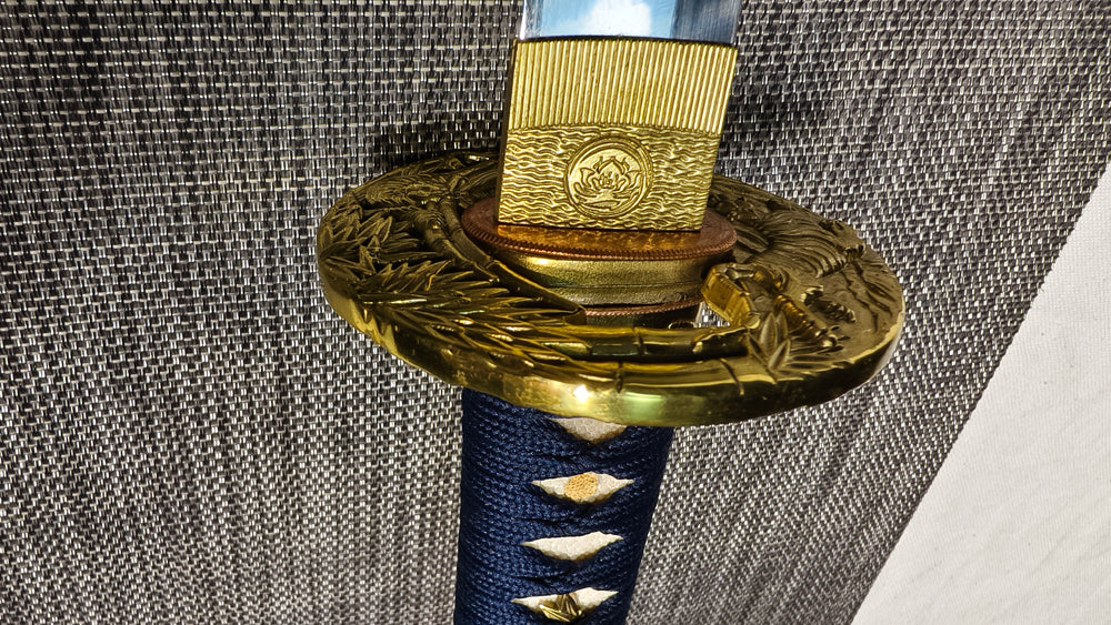 tiger warrior(TI0 Burning blades covered with soil form water ripple patterns)Mirror polishing process
