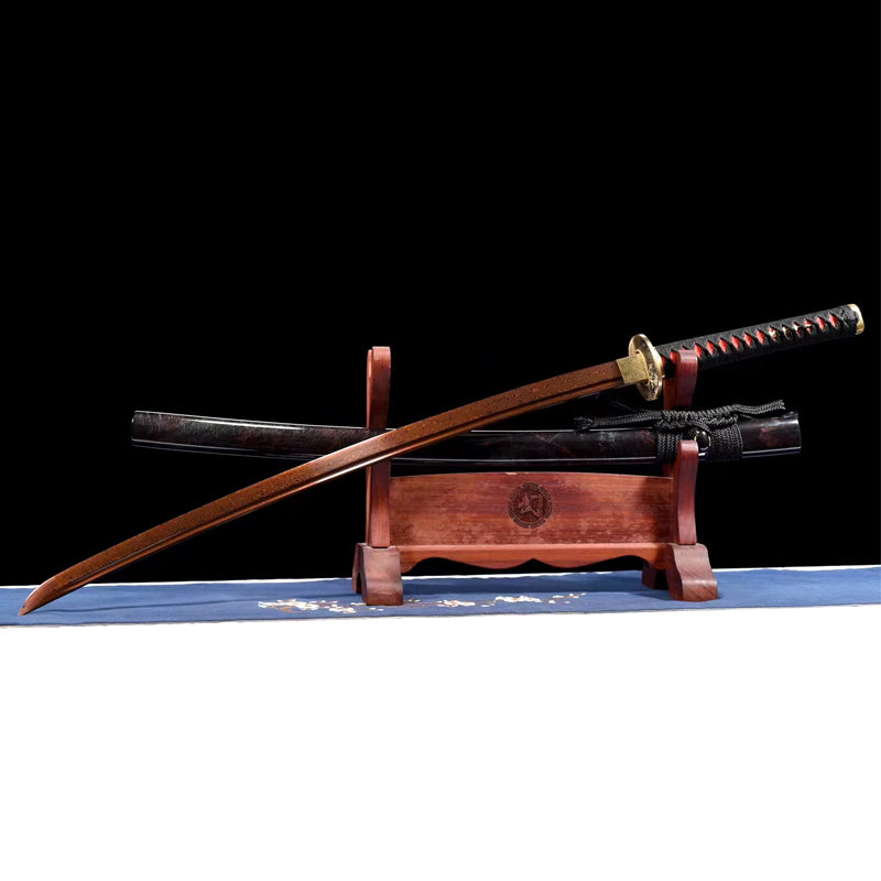 Sky red(Patterned steel forging redness process)katana