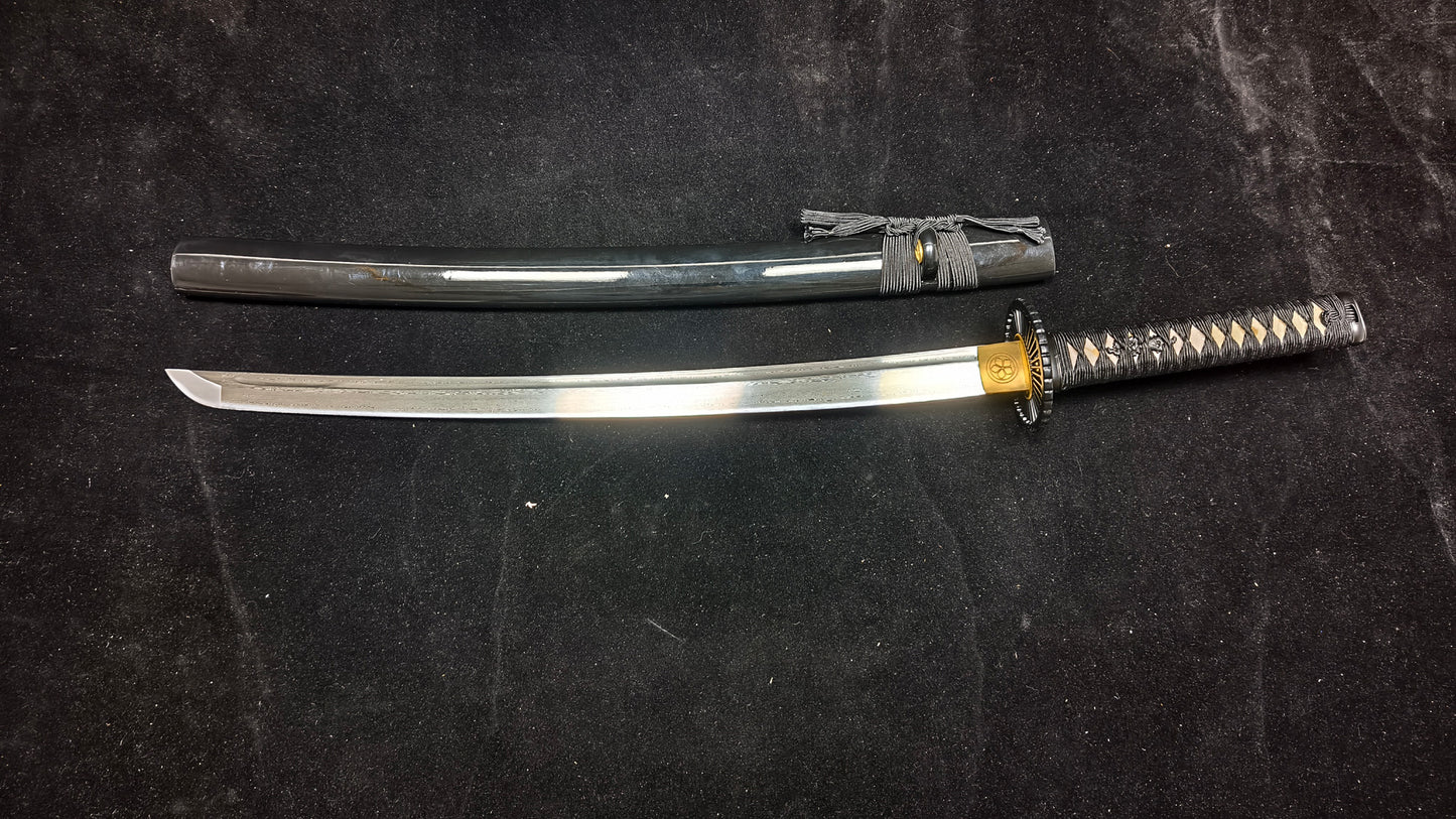 Pattern steel forging process(A10)katana,Wakizashi