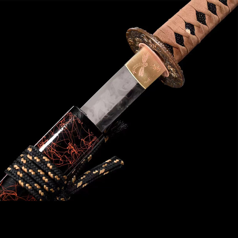 Weapon Spirit(T10 Purely handmade and forged using ancient techniques)katana
