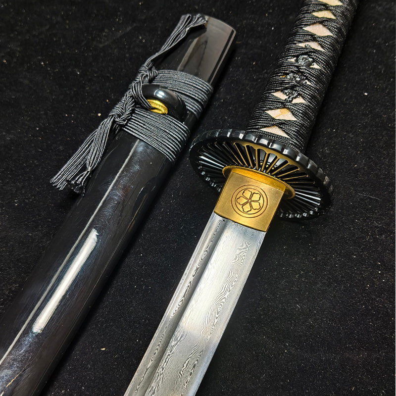 Pattern steel forging process(A10)katana,Wakizashi