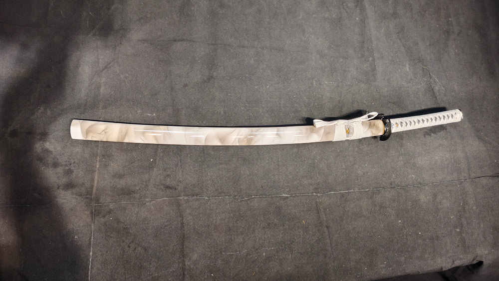 black blade(T10 covered earth burnt blade quenched black)katana