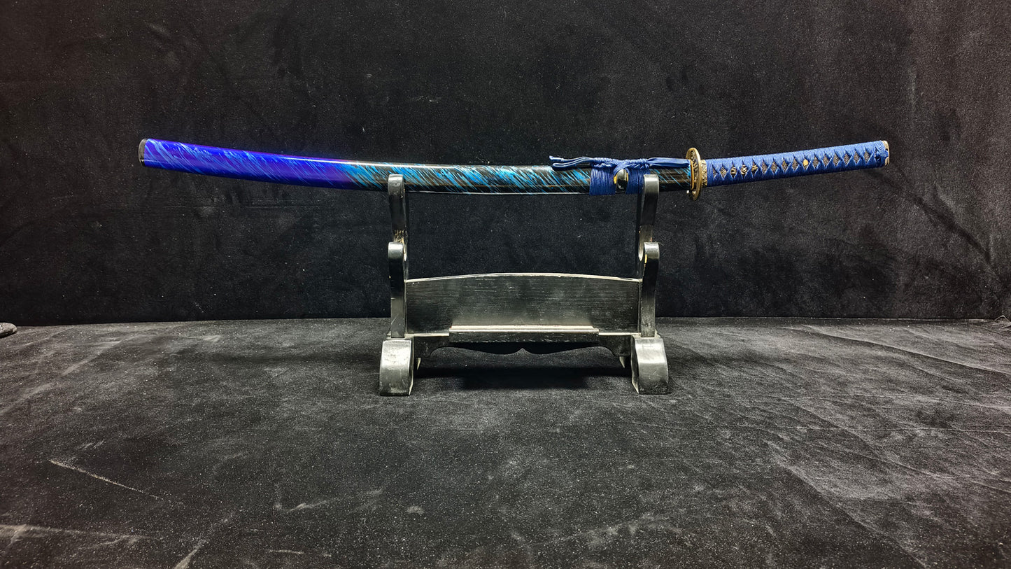Blue Venerable(Spring steel forging process)katana,(B41)