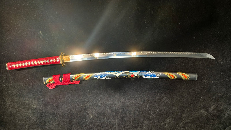 (T10 covers soil and burns blade to create ripple pattern)katana