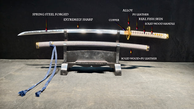 Devil May Cry,Yamato (spring steel) forged katana is very sharp,katana