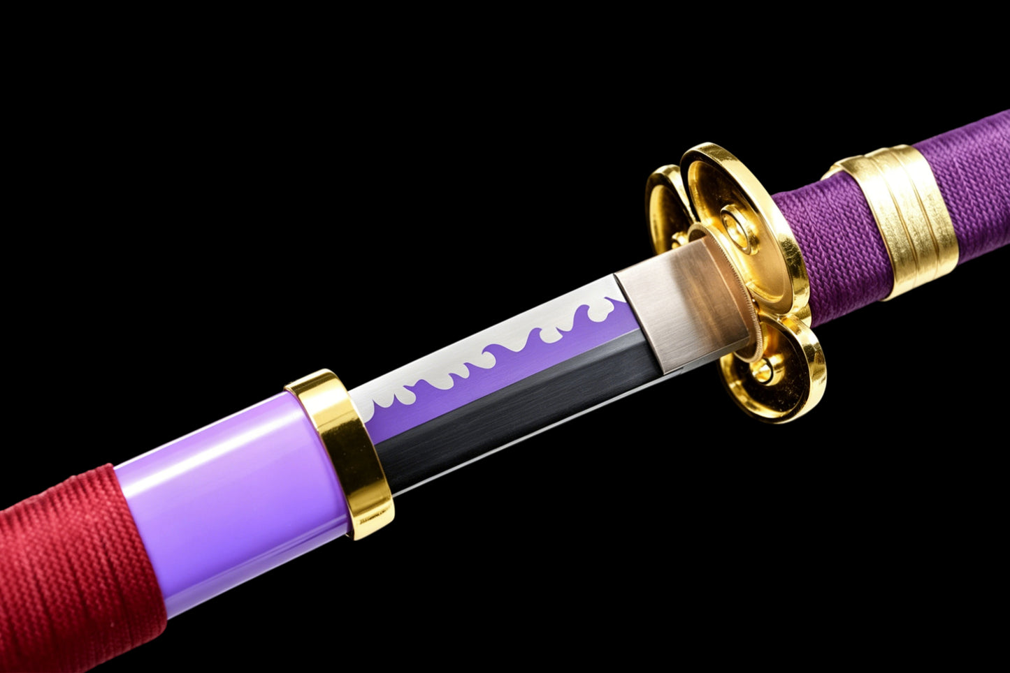 Enma Katana, Roronoa Zoro One Piece Sword, Full Tang 1095 High Carbon Steel Forged Sharp Blade