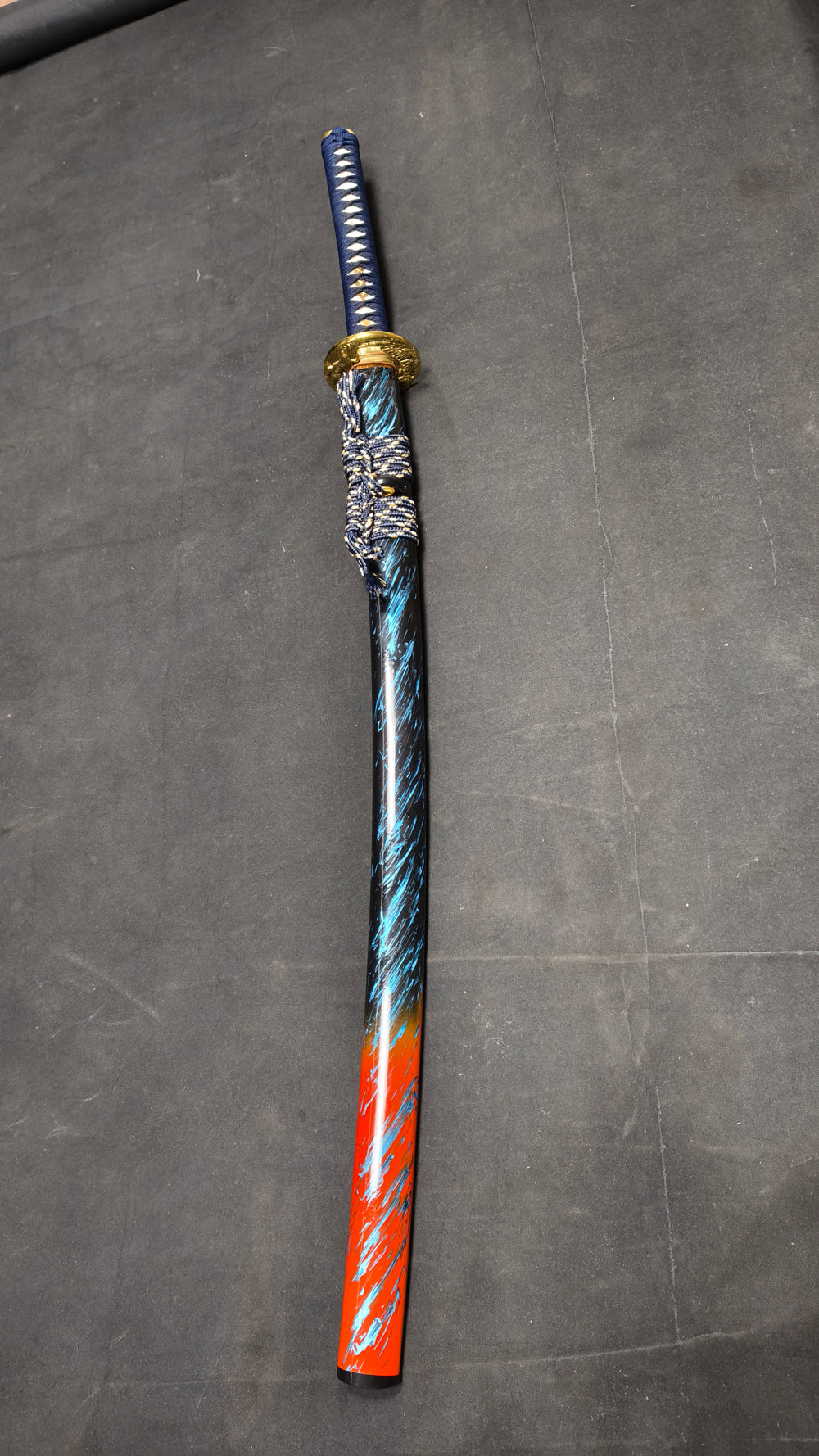 tiger warrior(TI0 Burning blades covered with soil form water ripple patterns)Mirror polishing process