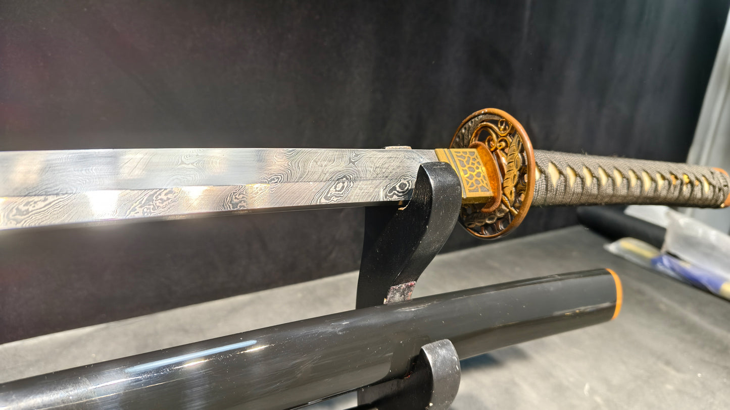 Dark Knight(Patterned Steel Torsion Forging)extremely sharp,katana