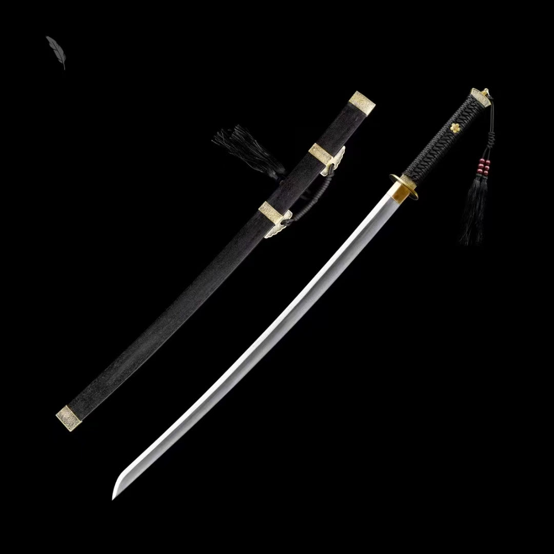 Waist knife Tang sword reverse blade腰刀唐刀反刃黑色款