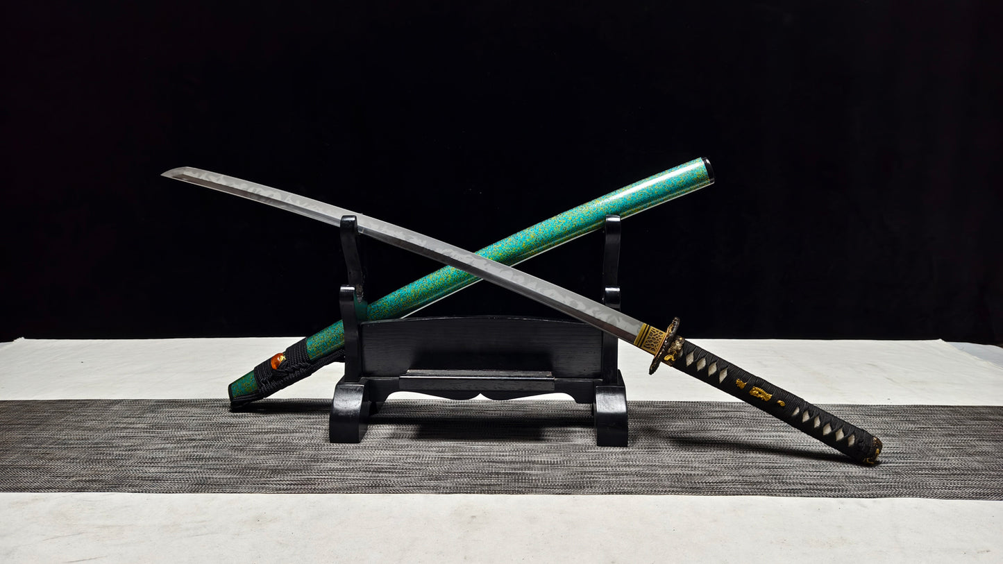 Dragon Mighty(T10 forging process, covered with soil and burned blade)katana