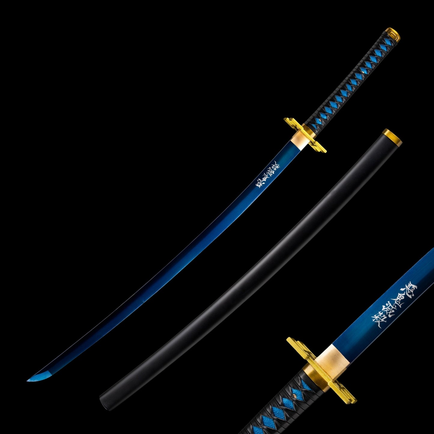 Demon Slayer Muichiro Tokito Nichirin Sword, Full Tang Forged 1095 High Carbon Steel, Sharp Blade
