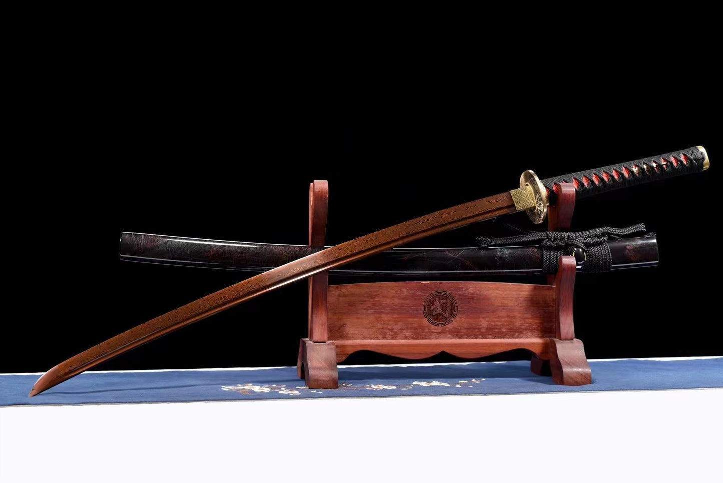 Sky red(Patterned steel forging redness process)katana