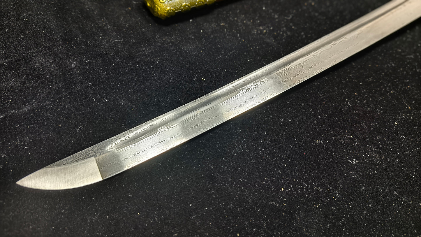 (Pattern steel forging process) katana