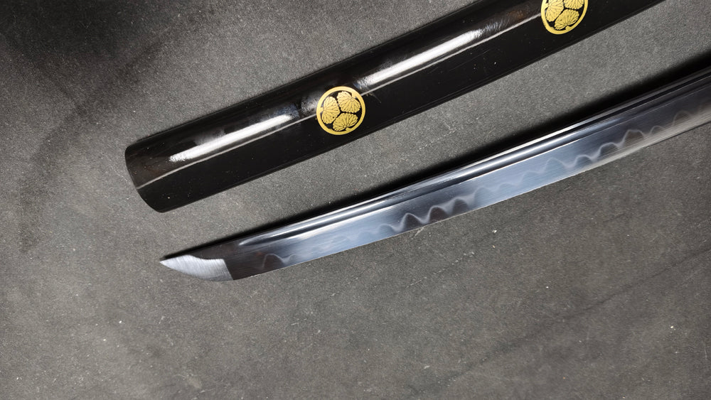 Destruction(T10 earth covered burning blade, quenched black)katana