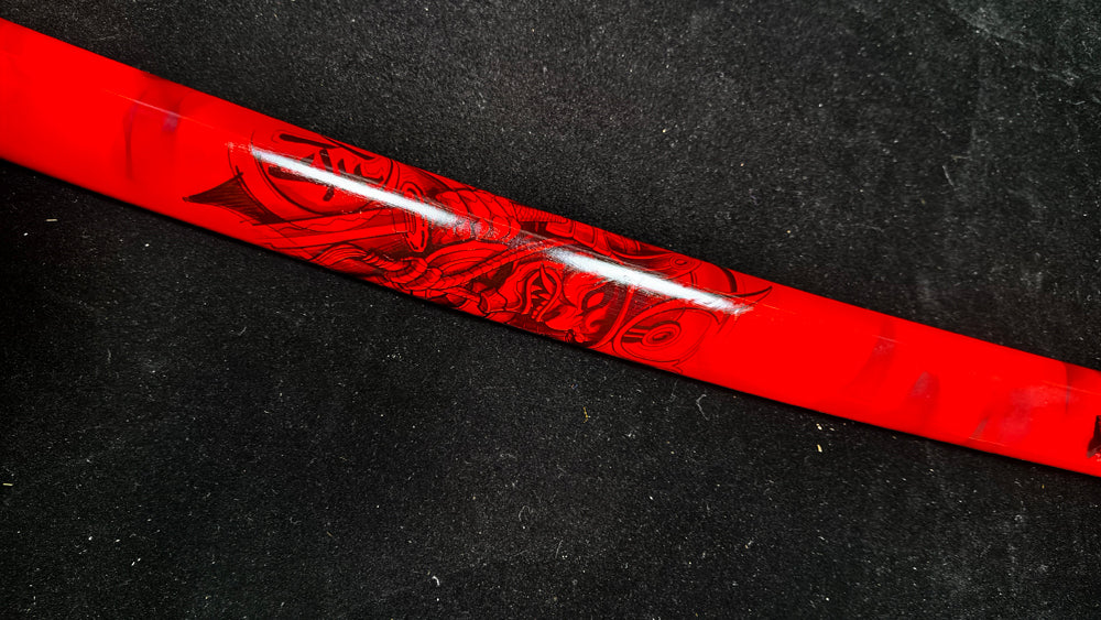 T10 (covering the soil and burning the blade to form wavy patterns)katana