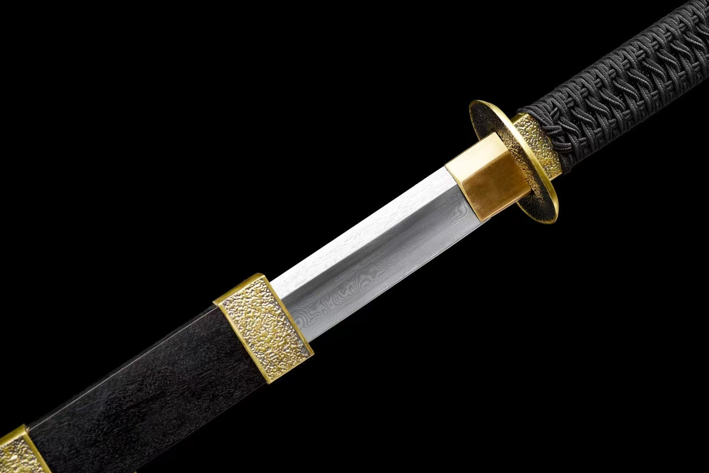 Waist knife Tang sword reverse blade腰刀唐刀反刃黑色款