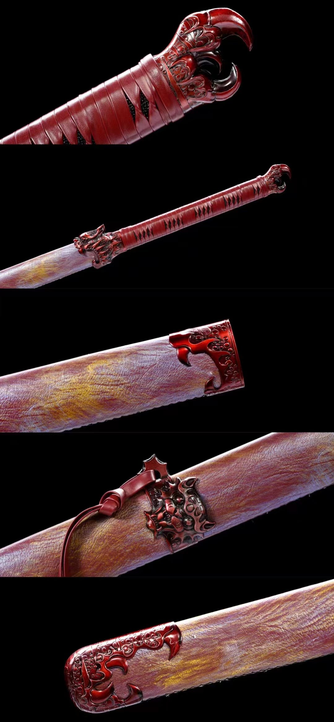 Manganese steel forging process (Fantasy sword, tiger sword)赤焰虎