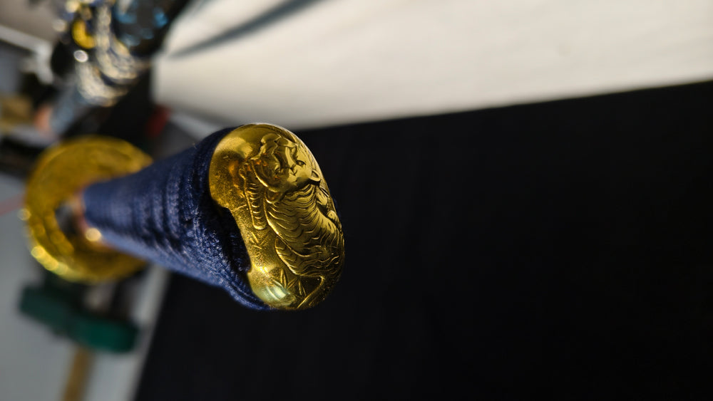 tiger warrior(TI0 Burning blades covered with soil form water ripple patterns)Mirror polishing process
