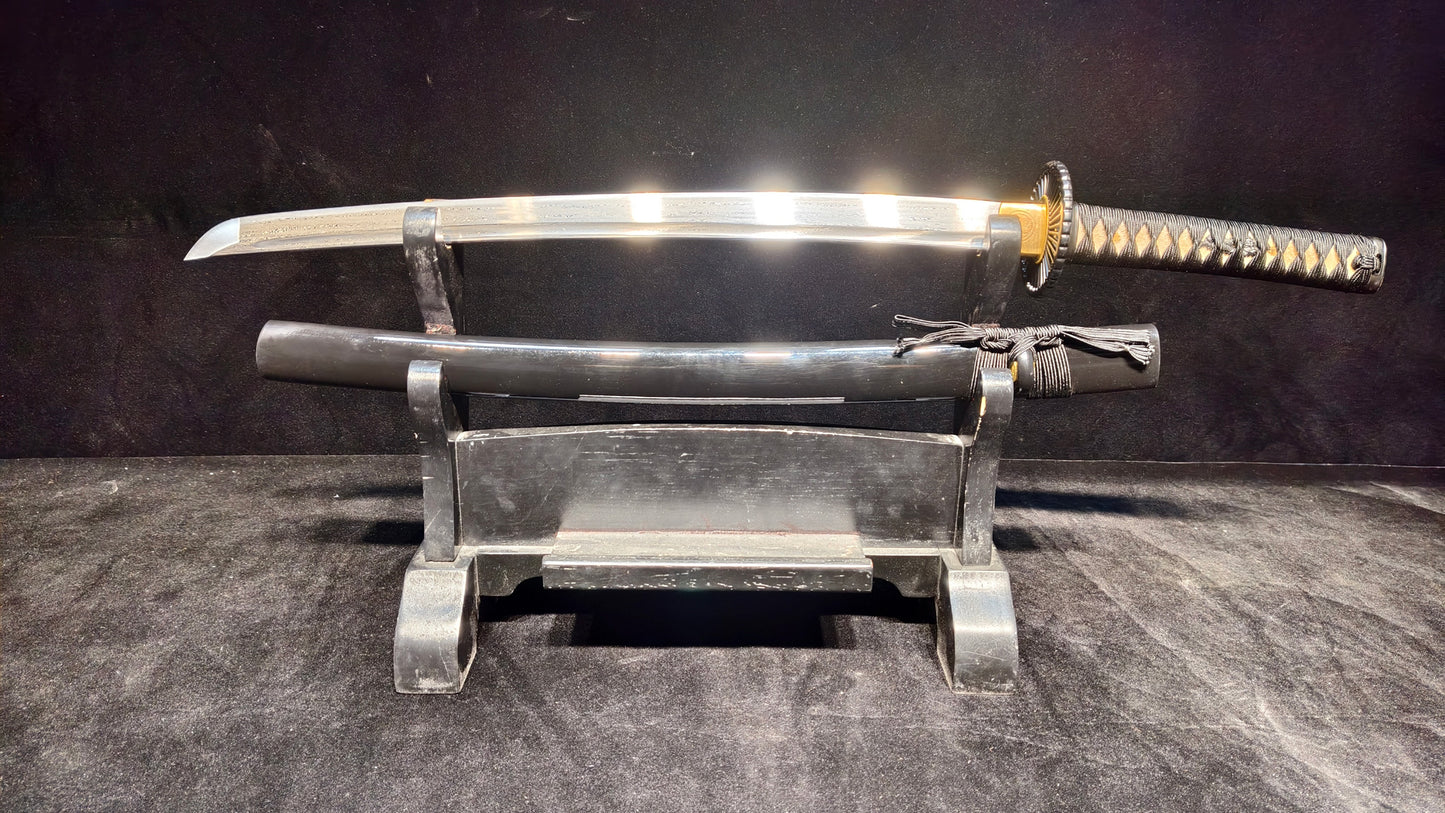 Pattern steel forging process(A10)katana,Wakizashi