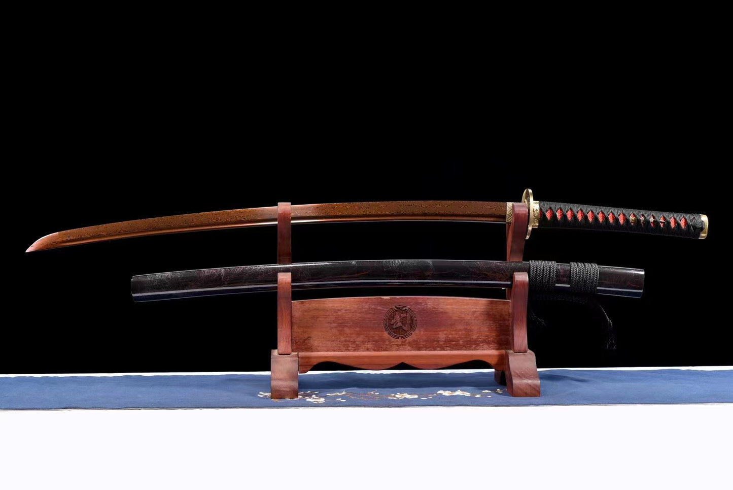 Sky red(Patterned steel forging redness process)katana