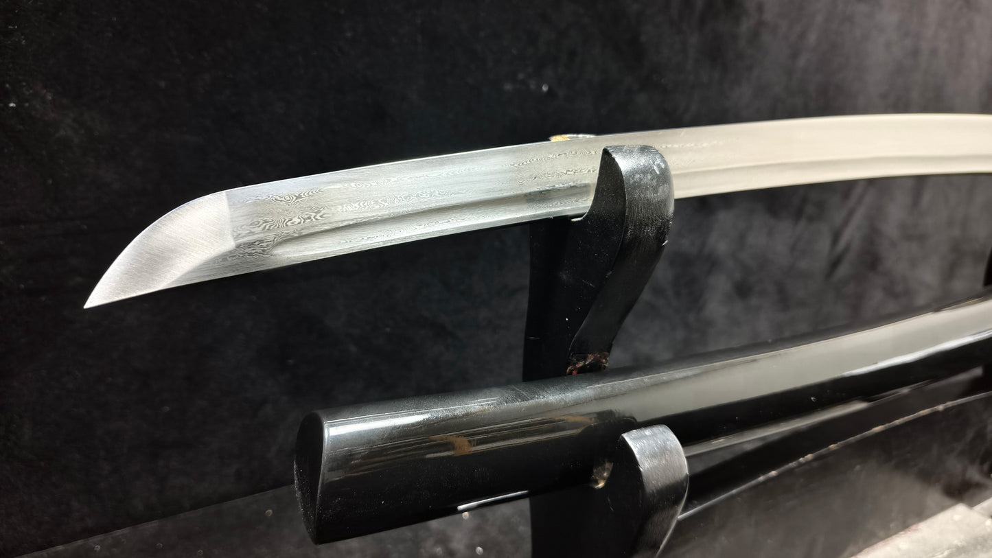 Pattern steel forging process(A10)katana,Wakizashi