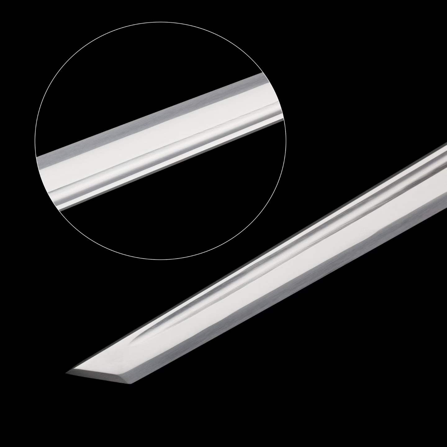 You‑Yun Tang Dao, Full Tang Construction, Sharp Blade, High‑Manganese Steel Blade, Alloy Fittings With Antique Meander Engraving, All‑Metal Integrated Handle, Premium Wing Wood Scabbard, Historical Collectible Chinese Sword