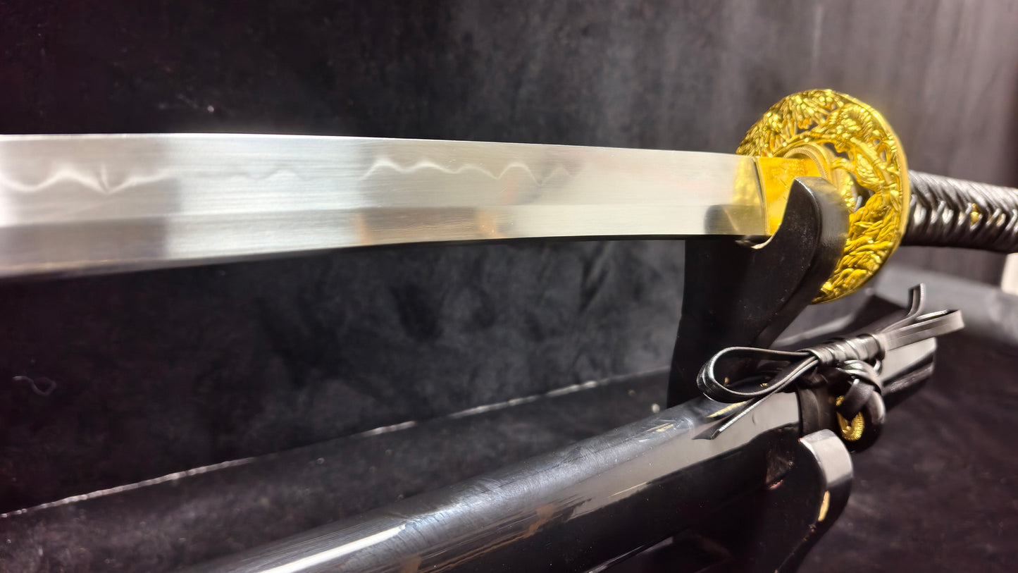 (T10 forging process, burnt blade)katana