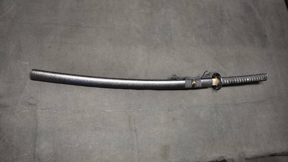 Demonic thorn(T10 blade covered with clay and burnt edge process)katana