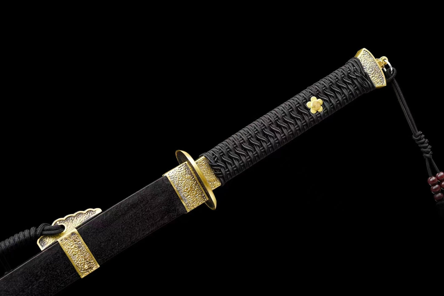Waist knife Tang sword reverse blade腰刀唐刀反刃黑色款