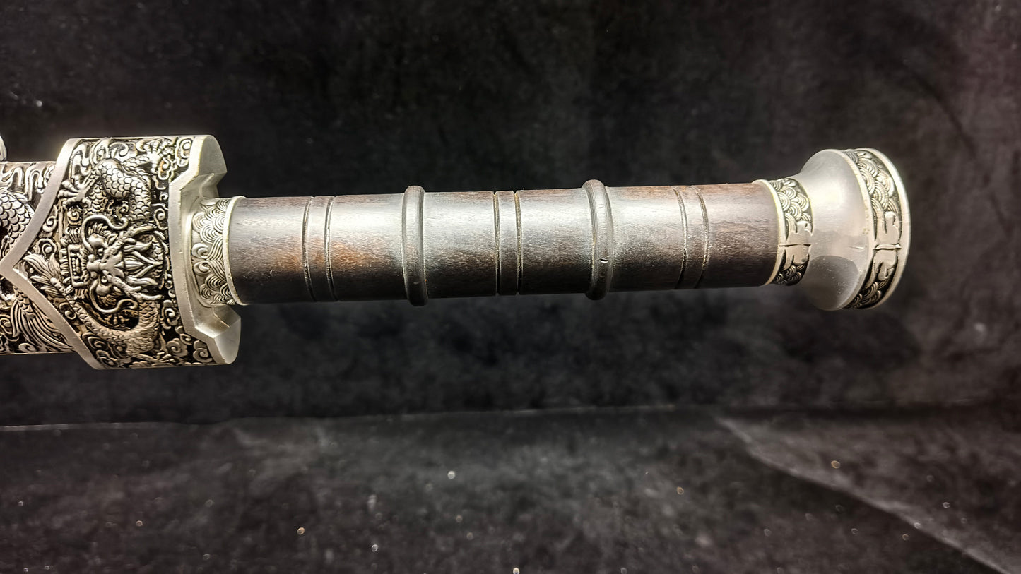 Pattern steel forging process, eight sides 龙剑