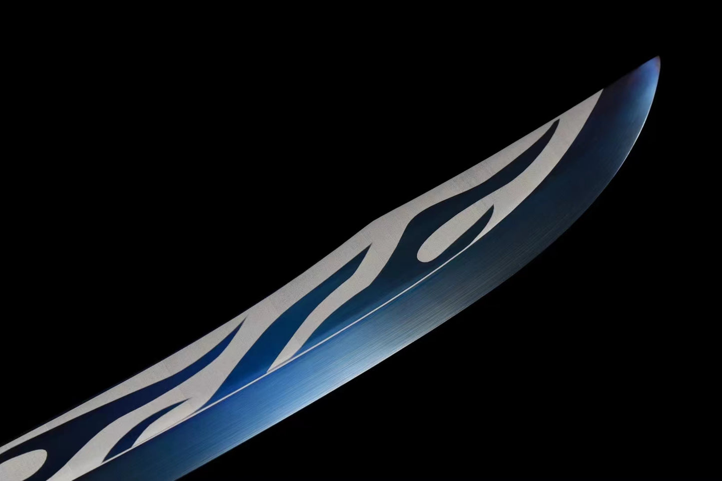 Dragon head broadsword(Manganese steel high-temperature paint-baked blue engraving process)