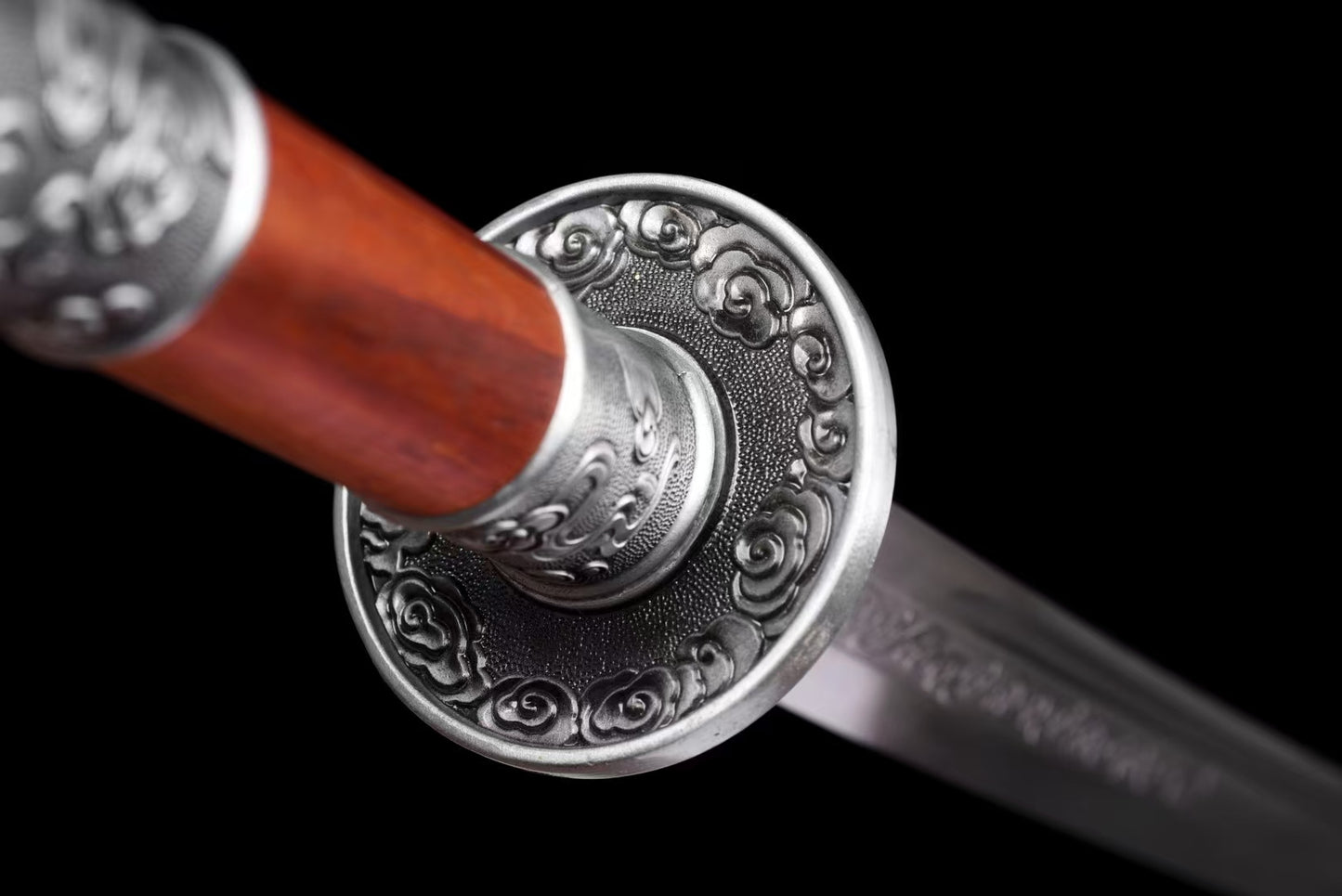 Waist knife mahogany round handle broadsword江南雁翎刀