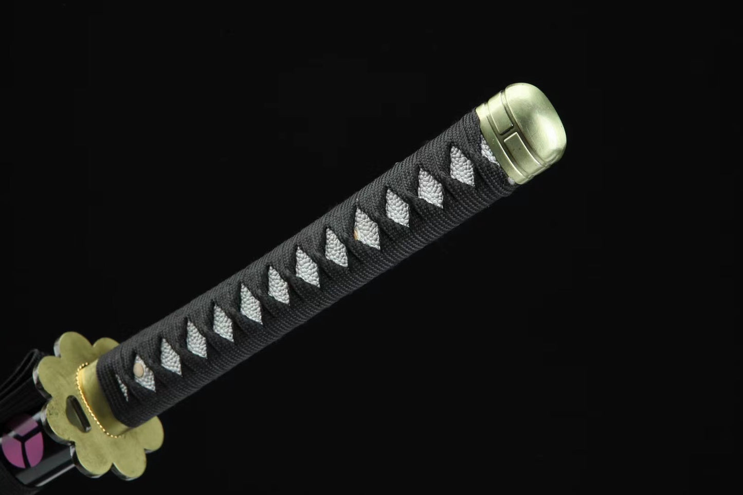 Manganese steel forging process,One Piece,Roronoa Zoro,katana,SWORD,(A32)Black Blade Autumn Water