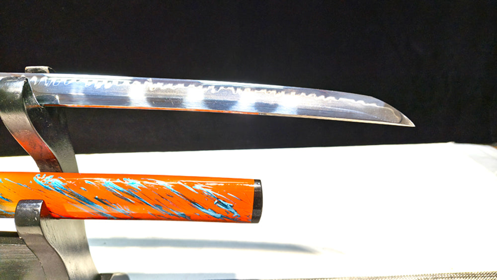 tiger warrior(TI0 Burning blades covered with soil form water ripple patterns)Mirror polishing process