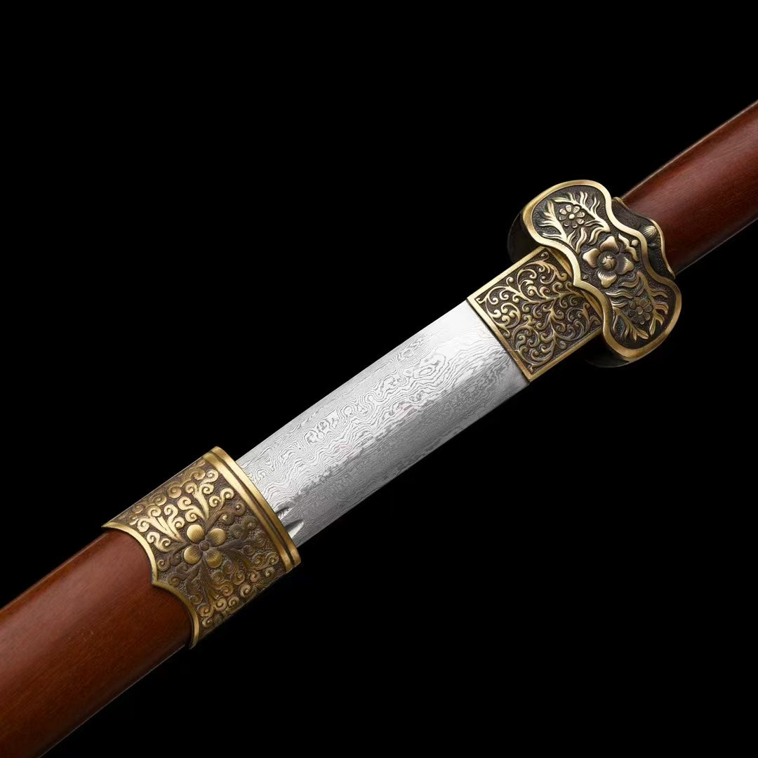 Waist knife embroidered spring knife丁白樱
