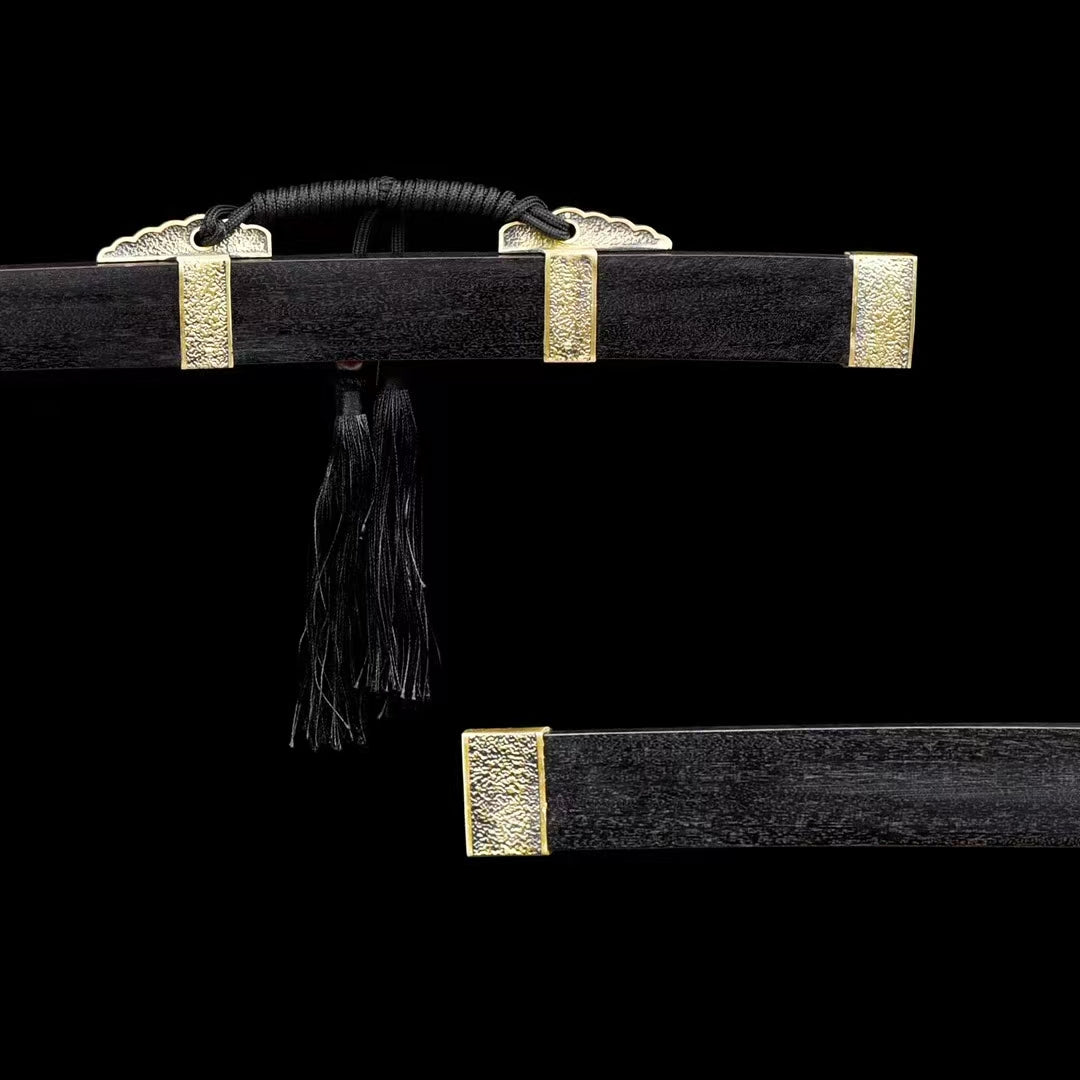 Waist knife Tang sword reverse blade腰刀唐刀反刃黑色款