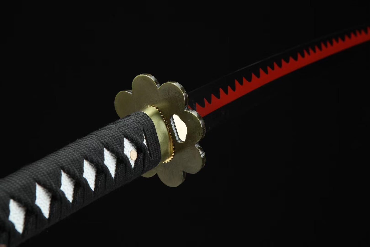 Manganese steel forging process,One Piece,Roronoa Zoro,katana,SWORD,(A32)Black Blade Autumn Water