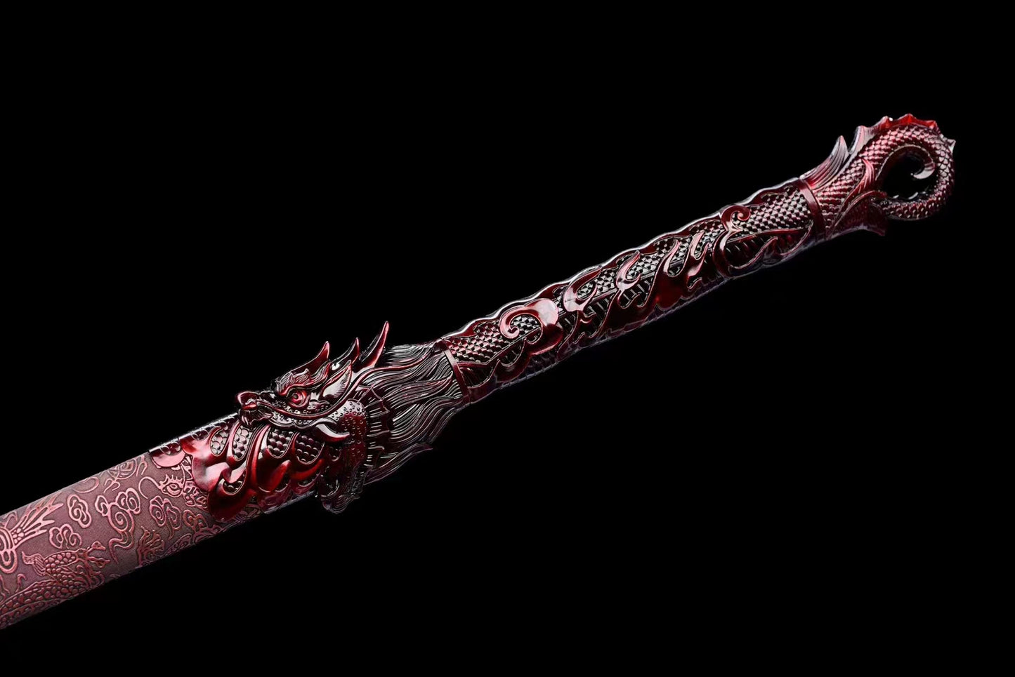 blood dragon(Baking paint and engraving process)