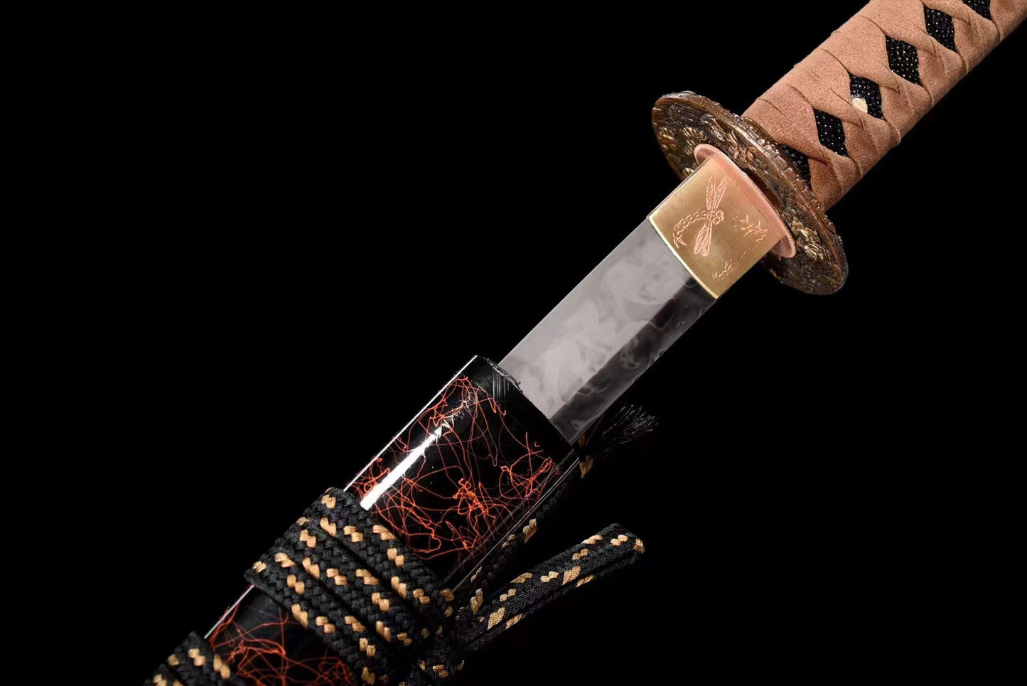 Weapon Spirit(T10 Purely handmade and forged using ancient techniques)katana