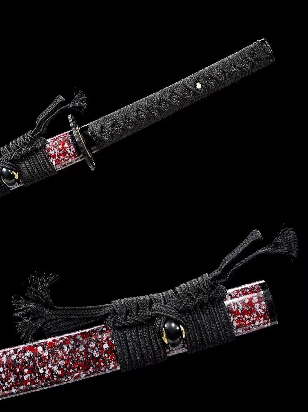 Crane Samurai(Patterned Steel Forged Ladder Pattern)katana