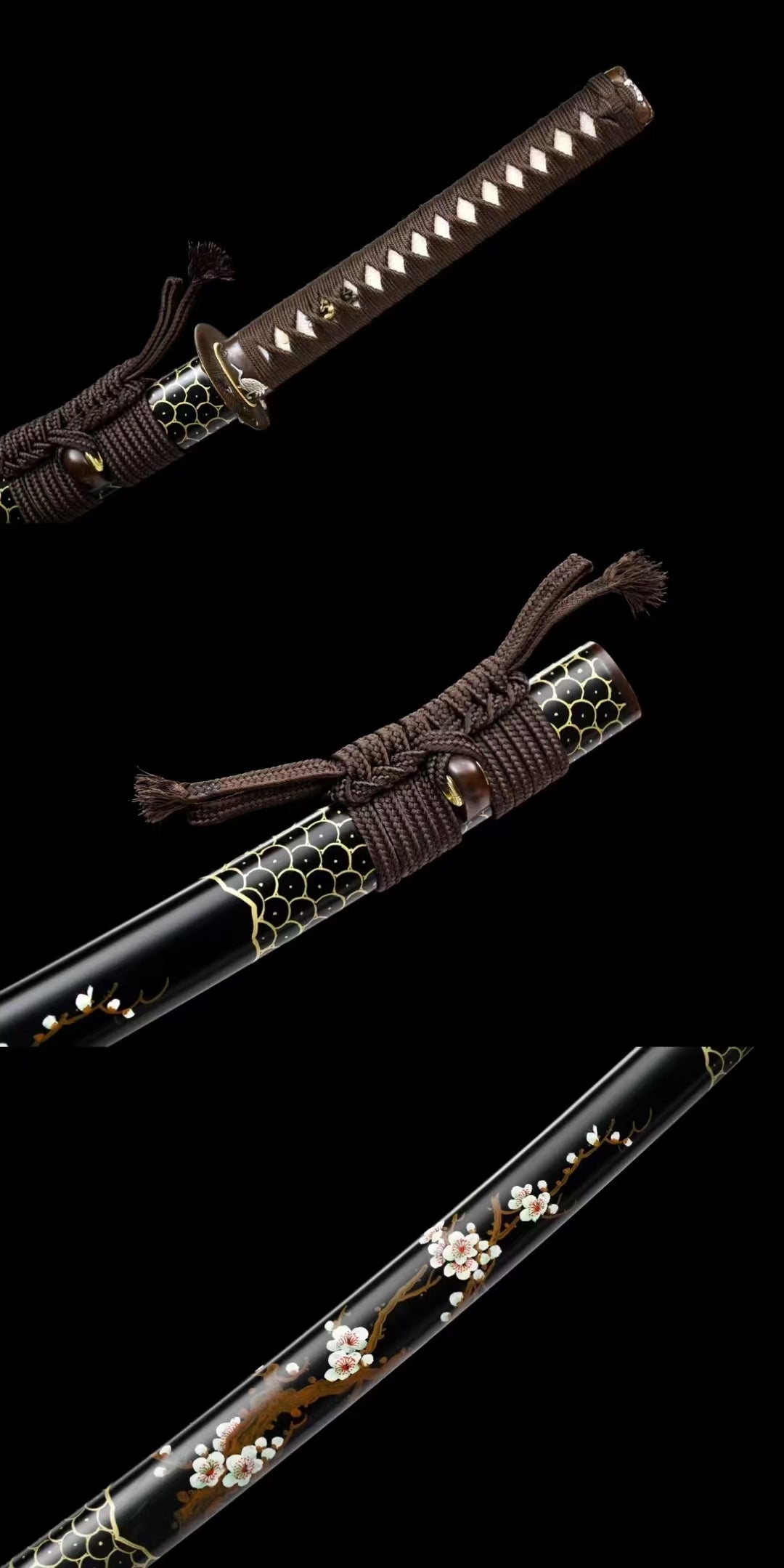 Winter Plum(Pattern steel forging process)katana(C05)