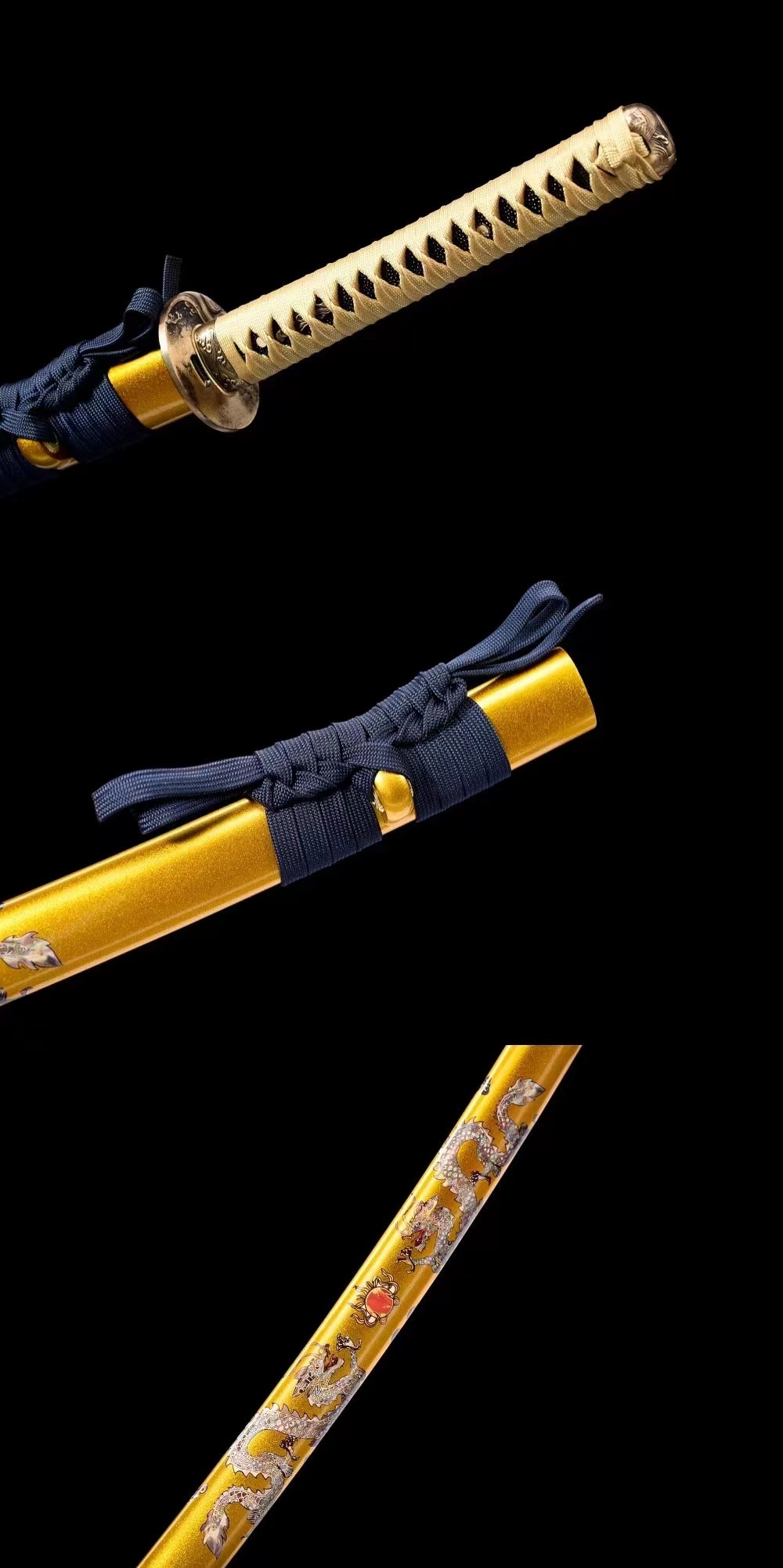 Dragon Warrior(T10 covers the soil and burns the blade)katana