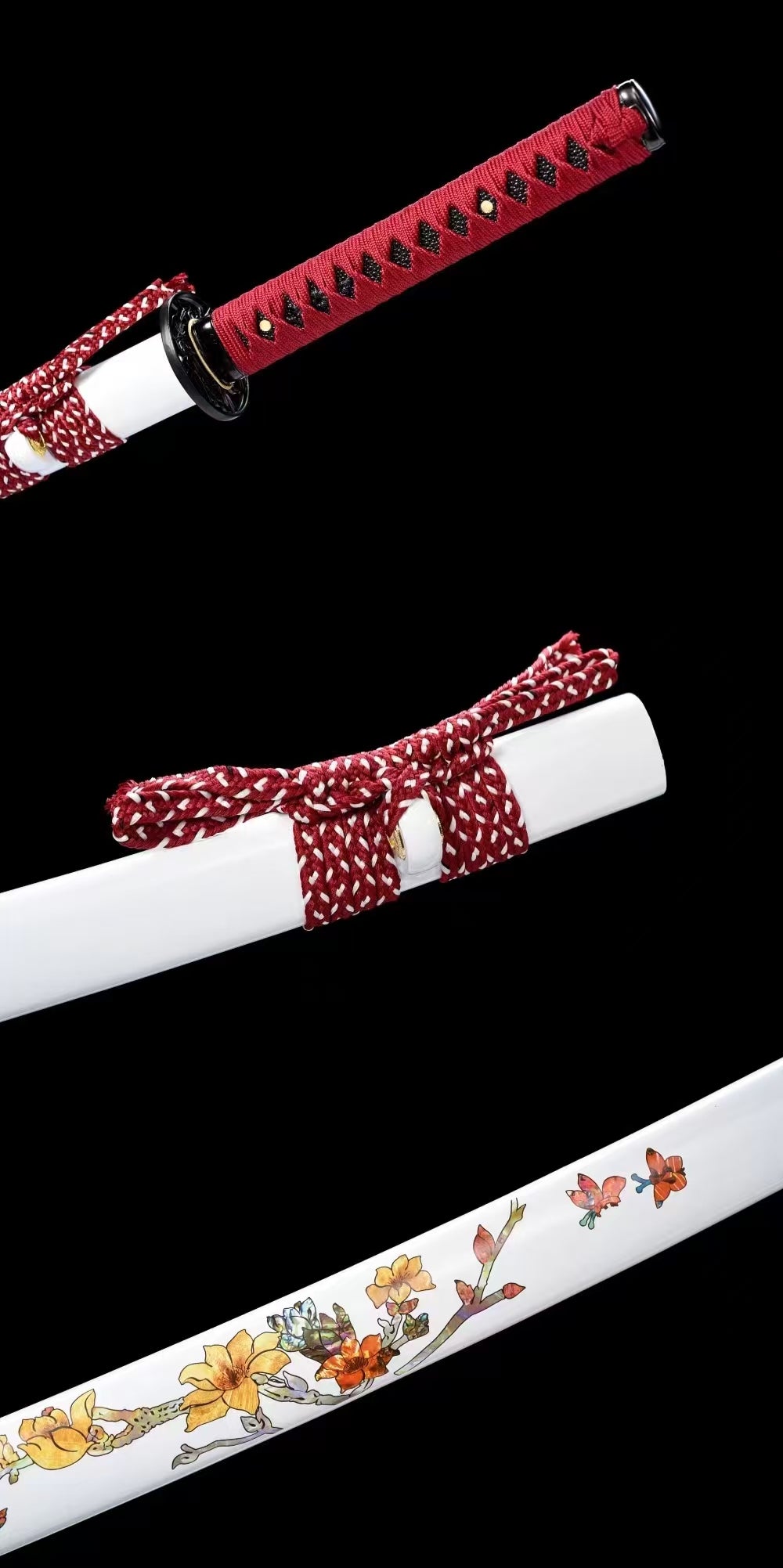 Red Plum( Pattern steel forging process)katana(B70)