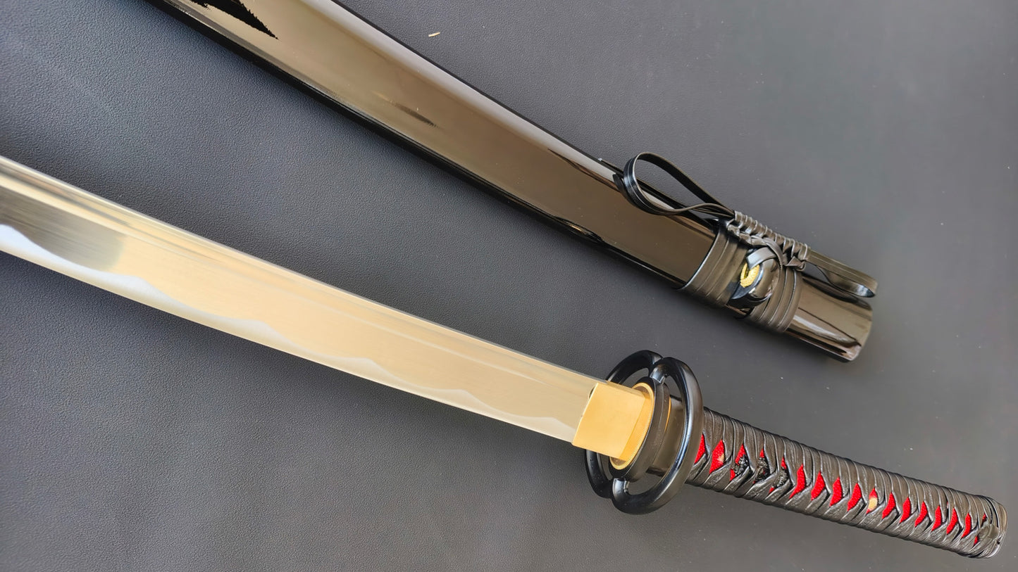 Black Whirlwind(Medium Carbon Steel Forging Process)katana (C61)