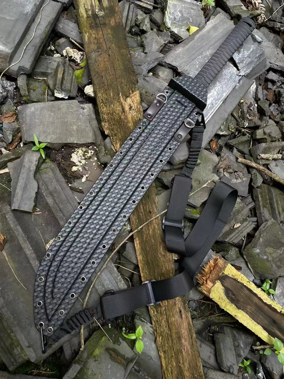 High carbon Damascus, wide body tactical knife,katana