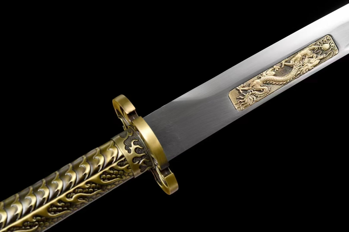 Dragon head integrated handle waist knife goose feather knife安雁翎刀